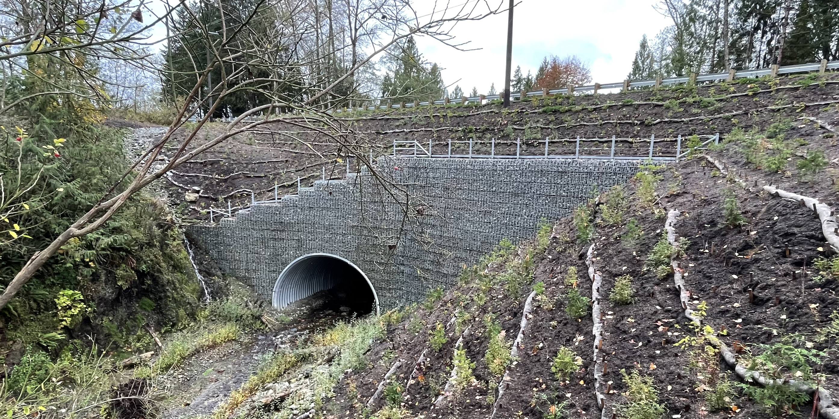 MSE Welded Wire Wall Trafton Creek